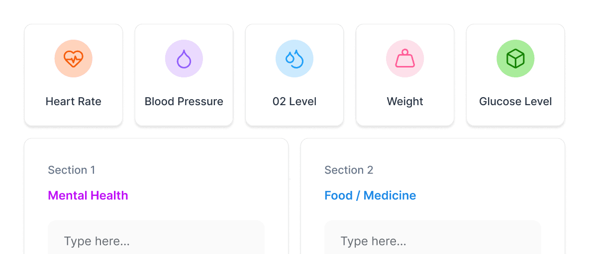Frictionless charting: vital shortcuts and structured section fields